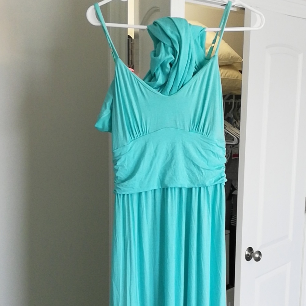Victoria Secret Built In Bra Maxi Dress with slip